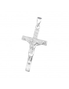 Colgante Cruz con Cristo en Plata de Ley 925