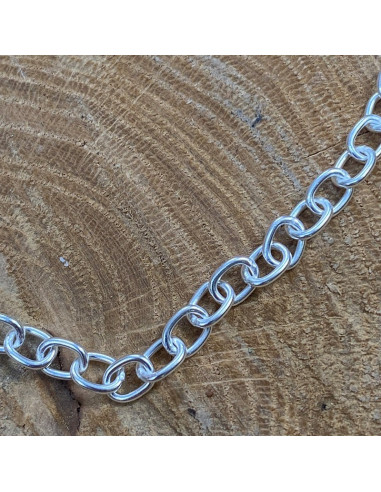 Bracciale in vero argento 925 per ciondoli o lettere