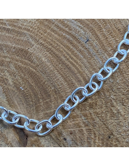 Bracciale in vero argento 925 per ciondoli o lettere