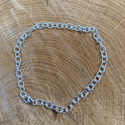 Bracciale in vero argento 925 per ciondoli o lettere