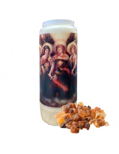 7 Archangels myrrh-scented novena candle