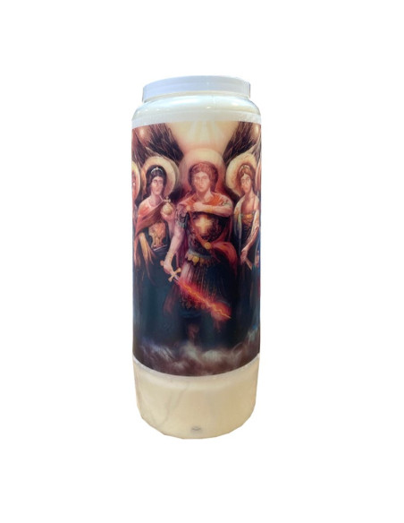 Candela novena 7 arcangeli profumata alla mirra - scatola 20 pezzi