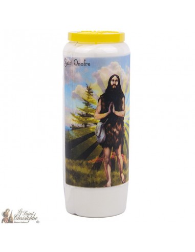 Novena candle to Saint Onofre - box of 20 pieces