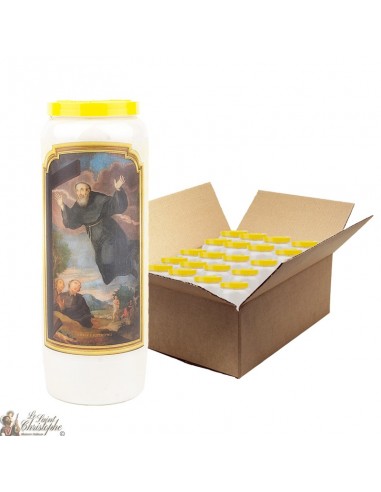 Novena candle to Saint Joseph of Cupertino - box of 20 pieces