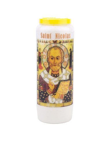 Novena candle to Saint Nicholas model 1 - carton 20 pieces