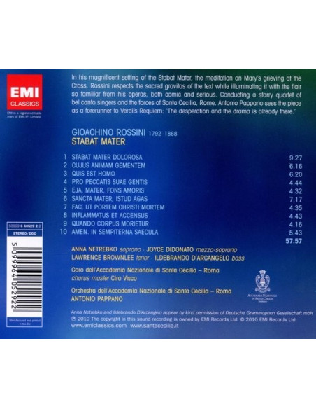 Stabat Mater by Rossini - CD