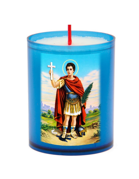 Sint Expedit Blauwe Nachtlamp Kaarsen - 10 stuks