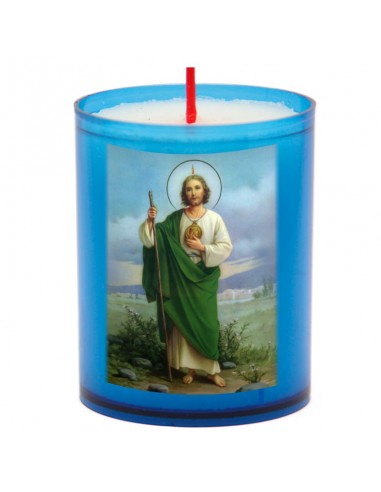 Bougies Veilleuses bleues à Saint Jude - 10 pièces