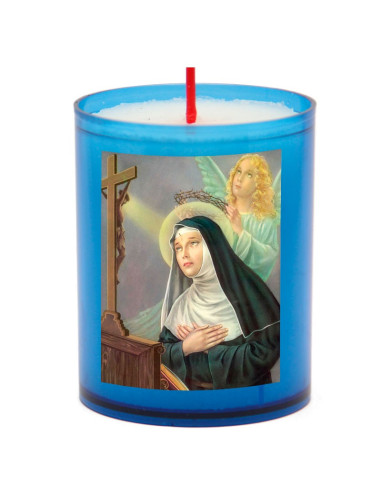 Blauwe nachtlampjes Sint Rita - 10 stuks