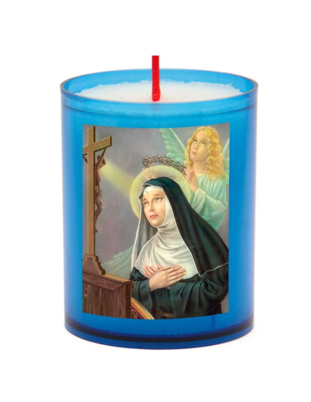 Blauwe nachtlampjes Sint Rita - 10 stuks