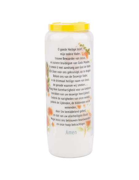 Candela della novena a San Giuseppe - scatola da 20