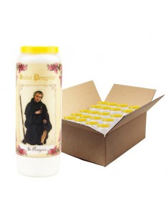 Candela della novena a San Peregrino - confezione da 20 pezzi