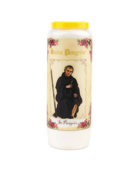 Vela de novena a San Peregrino - caja de 20 piezas