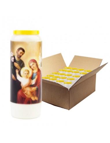 Novena candle to St. Clare - carton 20 pieces
