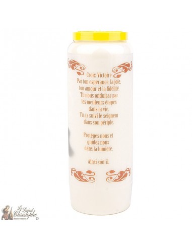 Victory Cross novena candle