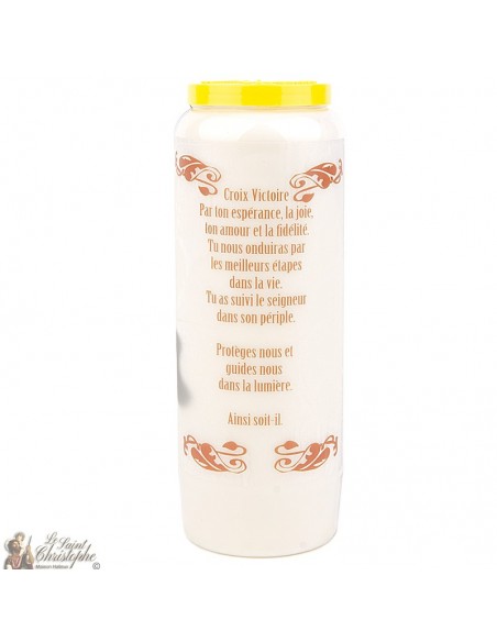 Bougie de neuvaine à la Croix de la Victoire