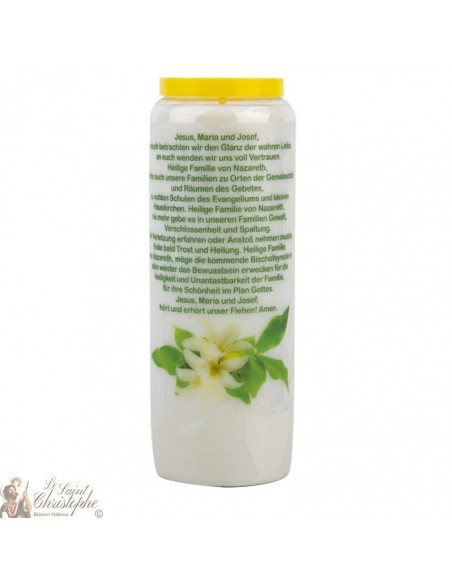 Vela de novena a la Sagrada Familia - caja de 20 piezas