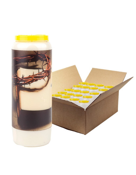 Candele della novena per i 12 articoli della fede - scatola da 20