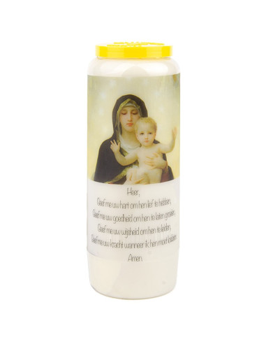 Bougie de neuvaine pour les parents - carton 20 pièces