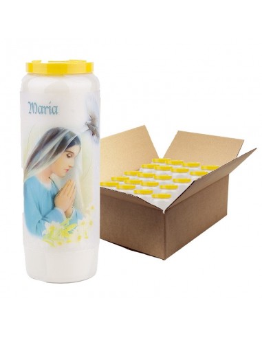 Novena candle to Mary - model 5 - box of 20 pieces
