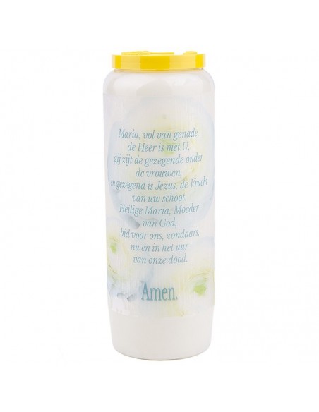 Bougie de neuvaine à Marie - modèle 5 - carton 20 pièces