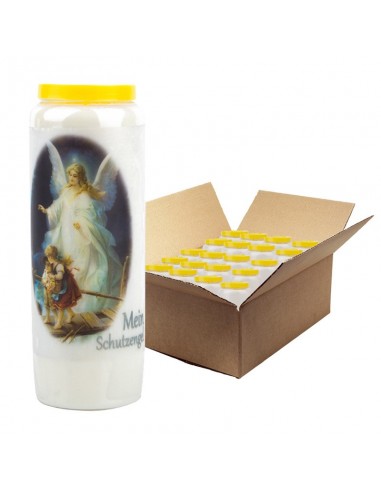 Novena candle to My Guardian Angel - box of 20 pieces