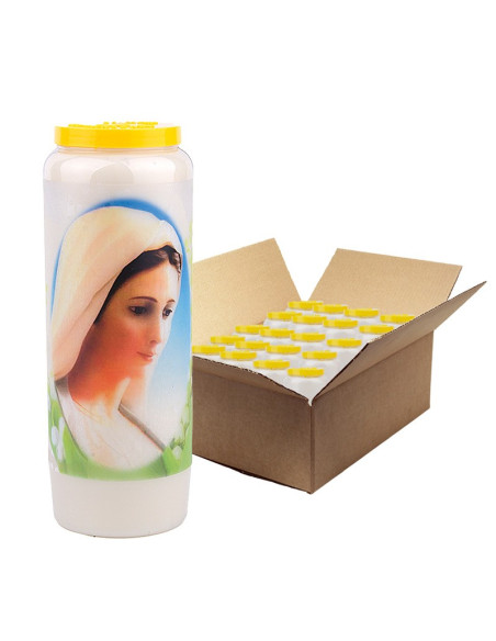 Novena candle to the Virgin Mary 2 - box of 20 pieces
