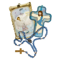 Cadeaux de naissance bleu protection bébé