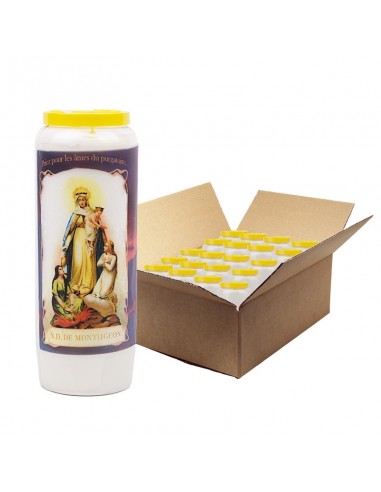 Novena candle to Notre Dame de Montligeon - box of 20 pieces
