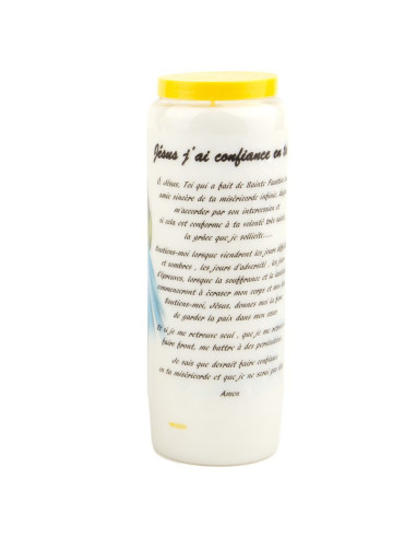 Novenenkerze für die Heilige Faustina - Schachtel mit 20 Stück