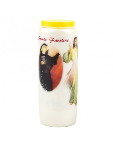 Novena candle to Saint Faustina