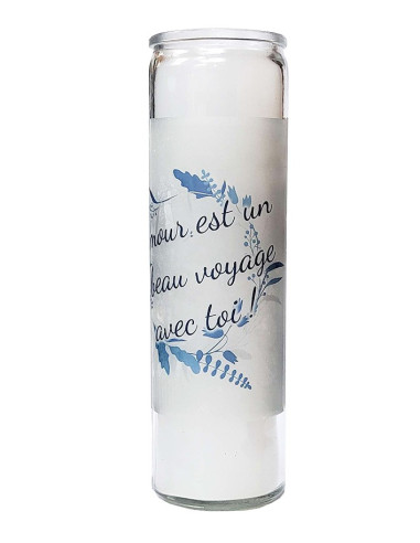 Candela di vetro per 7 giorni Matrimonio - furgone retrò