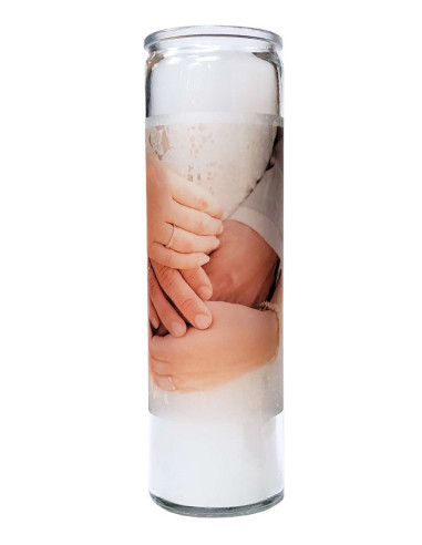 Vela de cristal de boda de 7 días - Forever