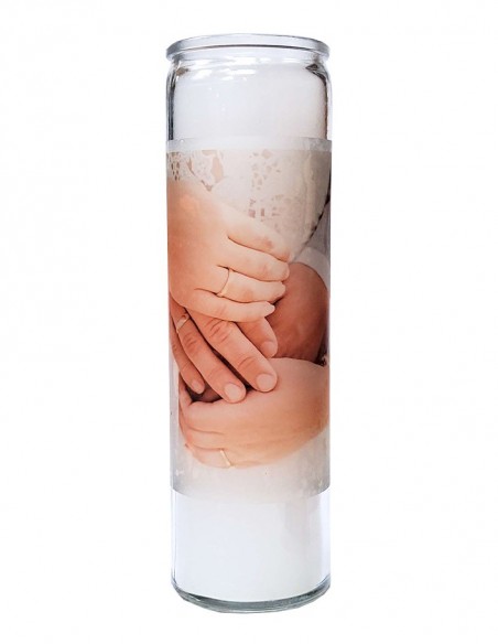 7-day wedding glass candle - Forever