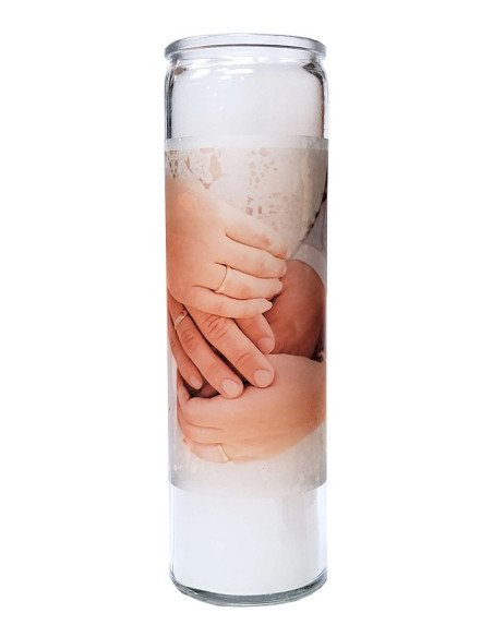 Vela de cristal de boda de 7 días - Forever