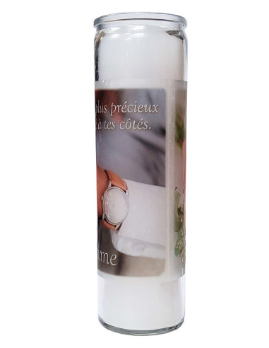 7 Day Wedding Glass Candle - Past Time