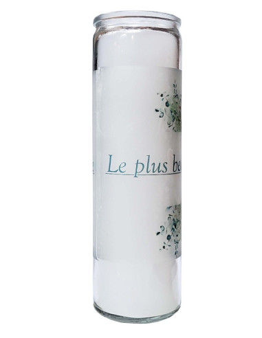 7 dagen glazen huwelijkskaars - de gelukkigste dag