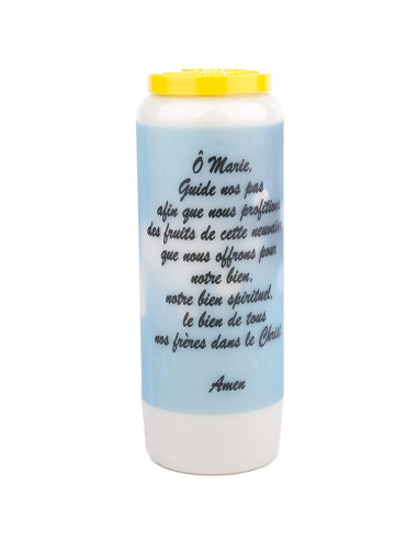 Bougie de neuvaine à la Vierge Marie modèle 4 - carton 20 pièces