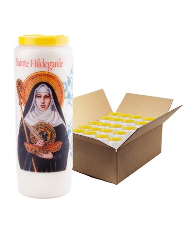 Novena candle to Saint Hildegard - box of 20 pieces