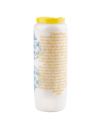 Bougie de neuvaine à Sainte Hildegarde - carton 20 pièces