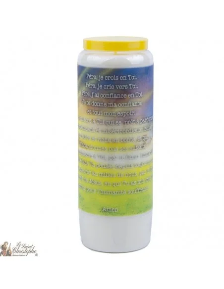 Candela della novena Gesù Padre io credo in te