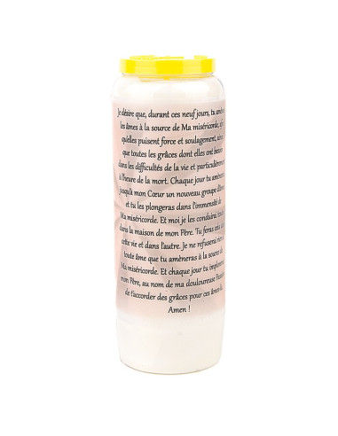 Bougie Neuvaine  à Notre Père - prière  français