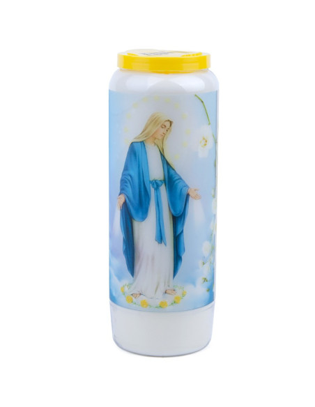 Bougie Neuvaine à la Vierge Sainte  - prière français