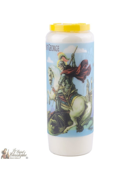 Novena candles to Saint George - box of 20 pieces