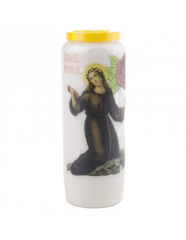 Velas de Novena a Santa Rosalía - caja de 20 piezas