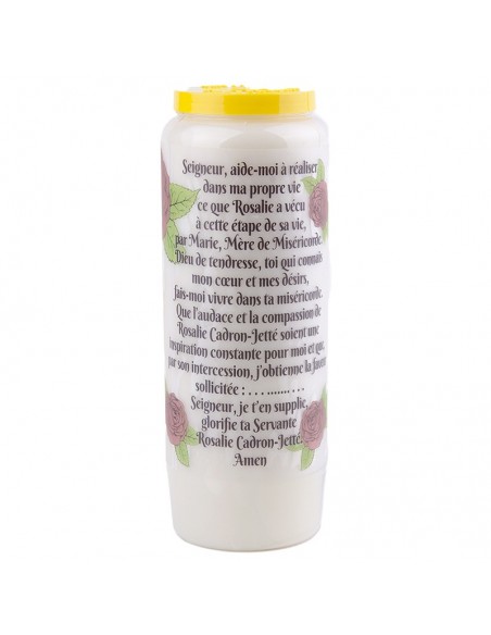 Velas de Novena a Santa Rosalía - caja de 20 piezas