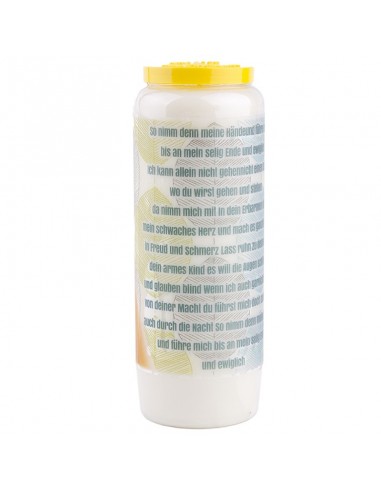 Vela de Novena con Manos Unidas - caja de 20 piezas