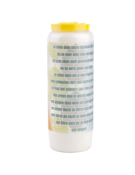 Novena candle with Joined Hands - box of 20 pieces