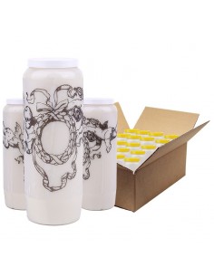 Bougie de neuvaine aux Anges - carton 20 pièces
