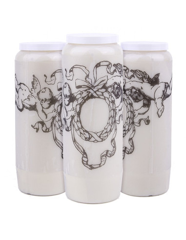 Bougie de neuvaine aux Anges - carton 20 pièces